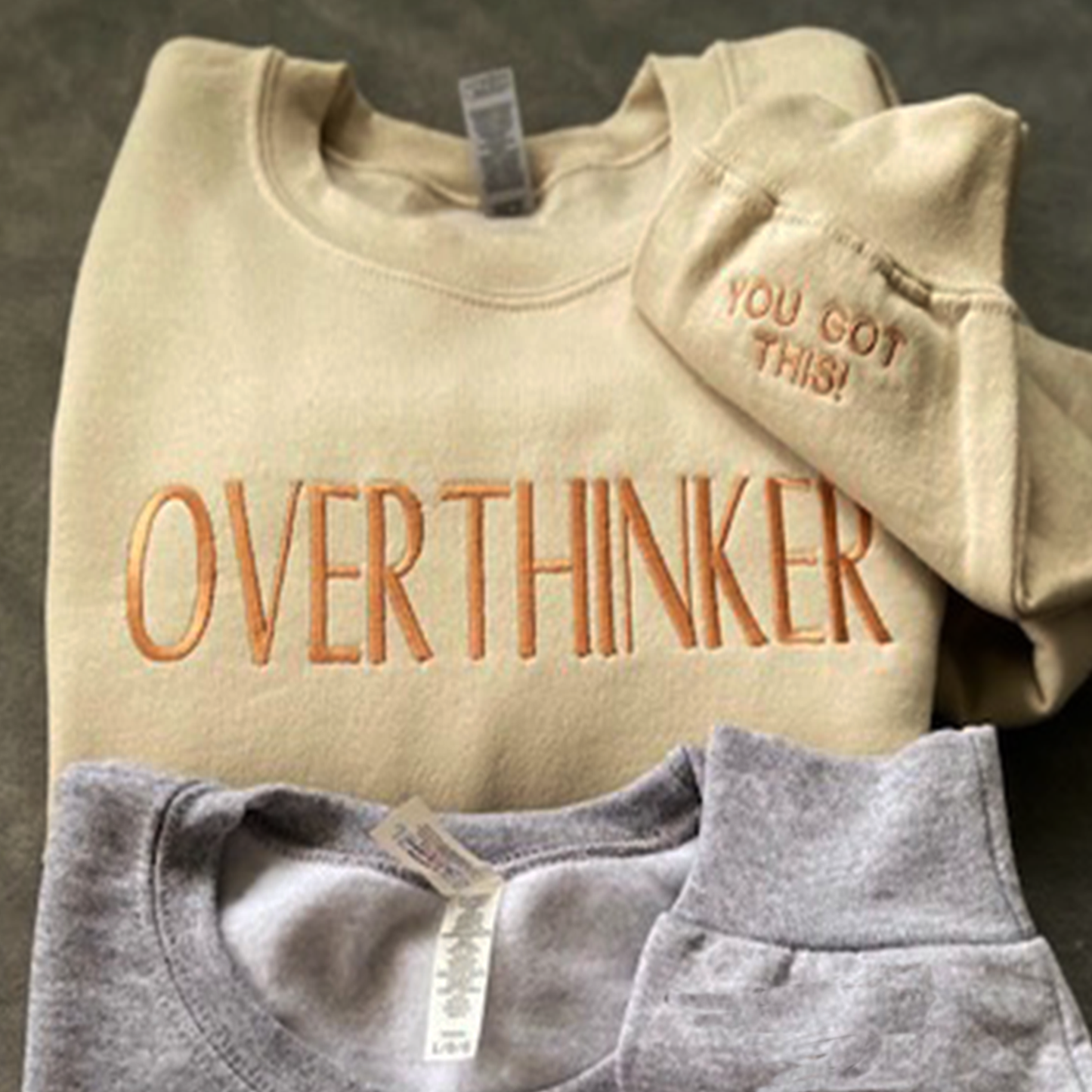 Embroidered Overthinker Sweatshirt