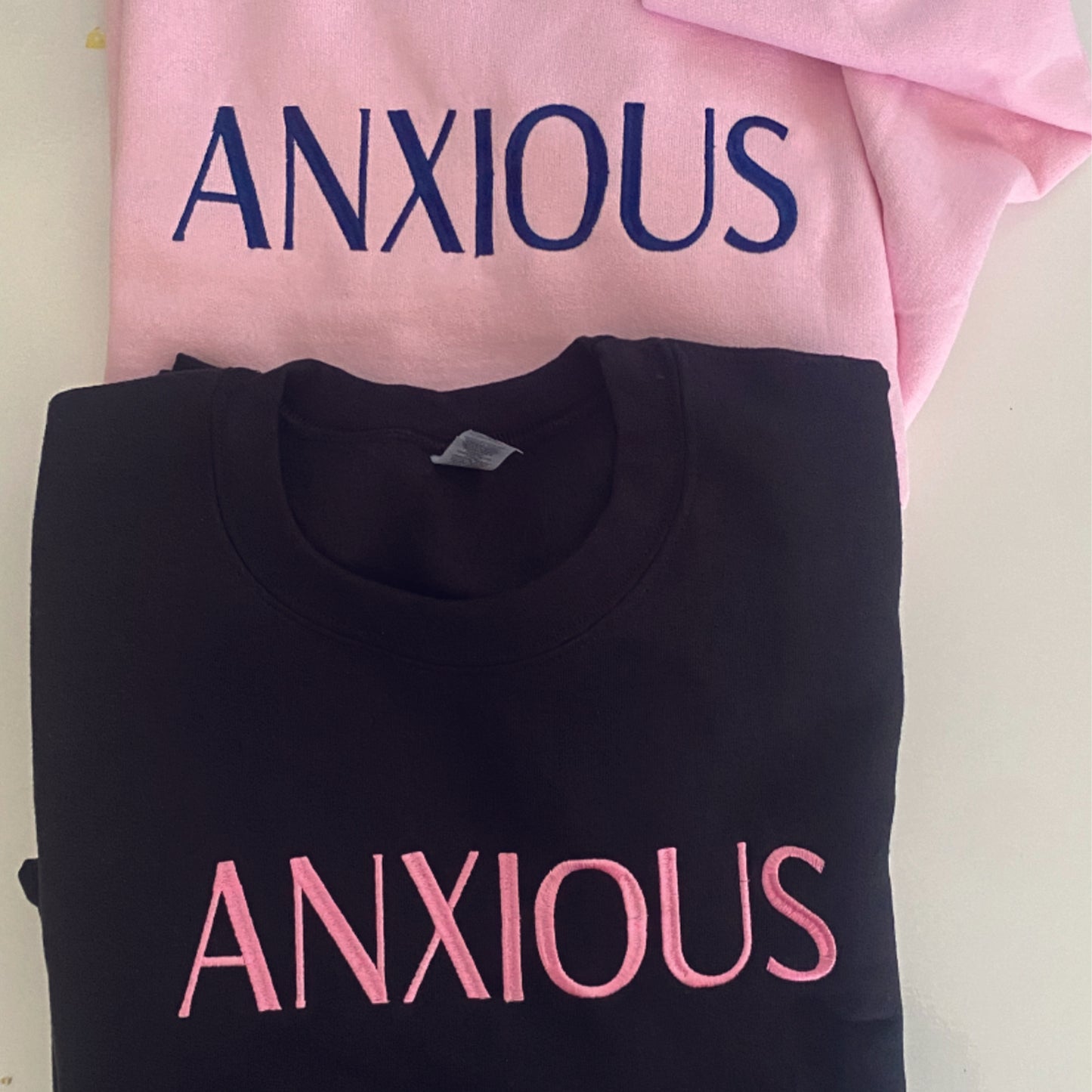 Embroidered Anxious Sweatshirt