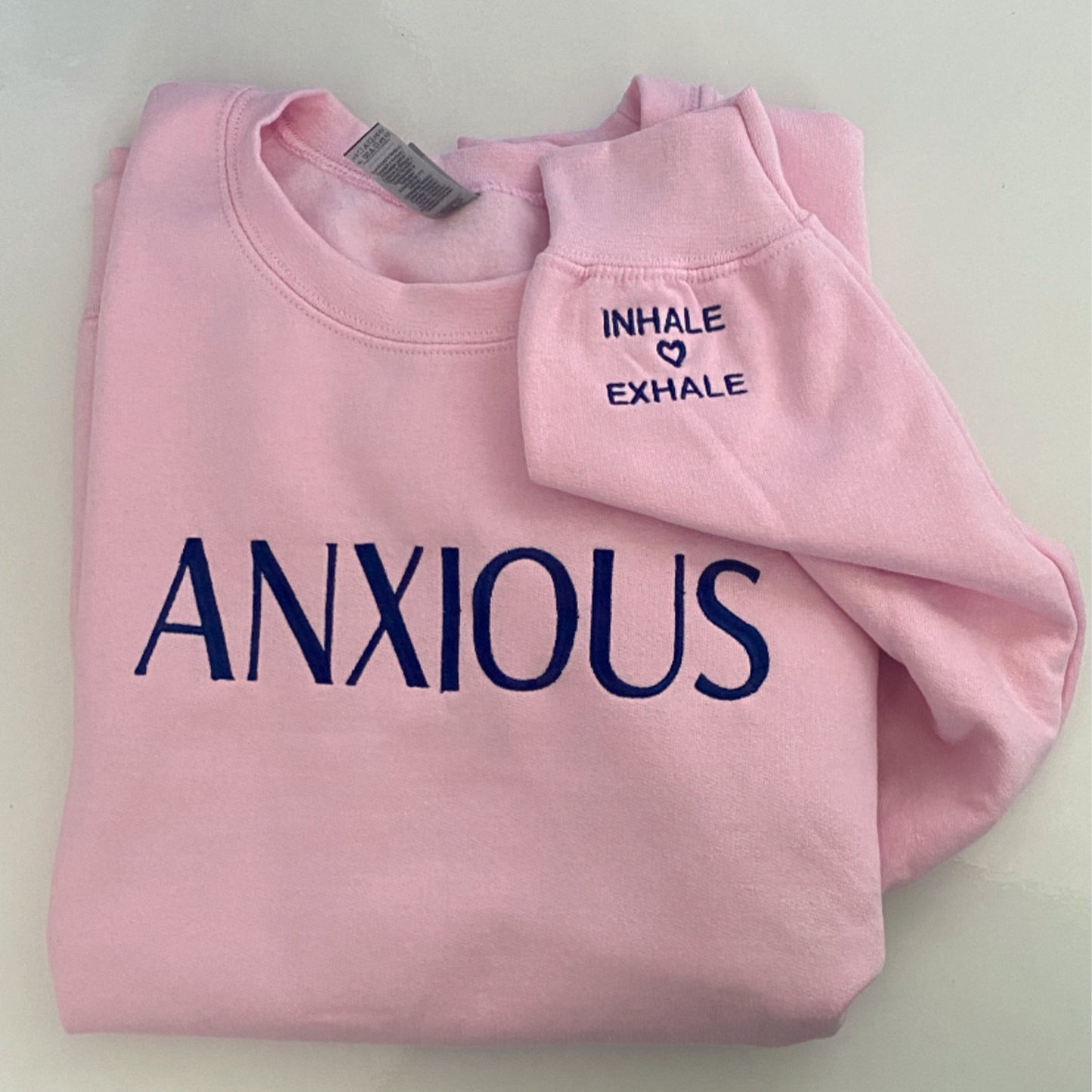 Embroidered Anxious Sweatshirt