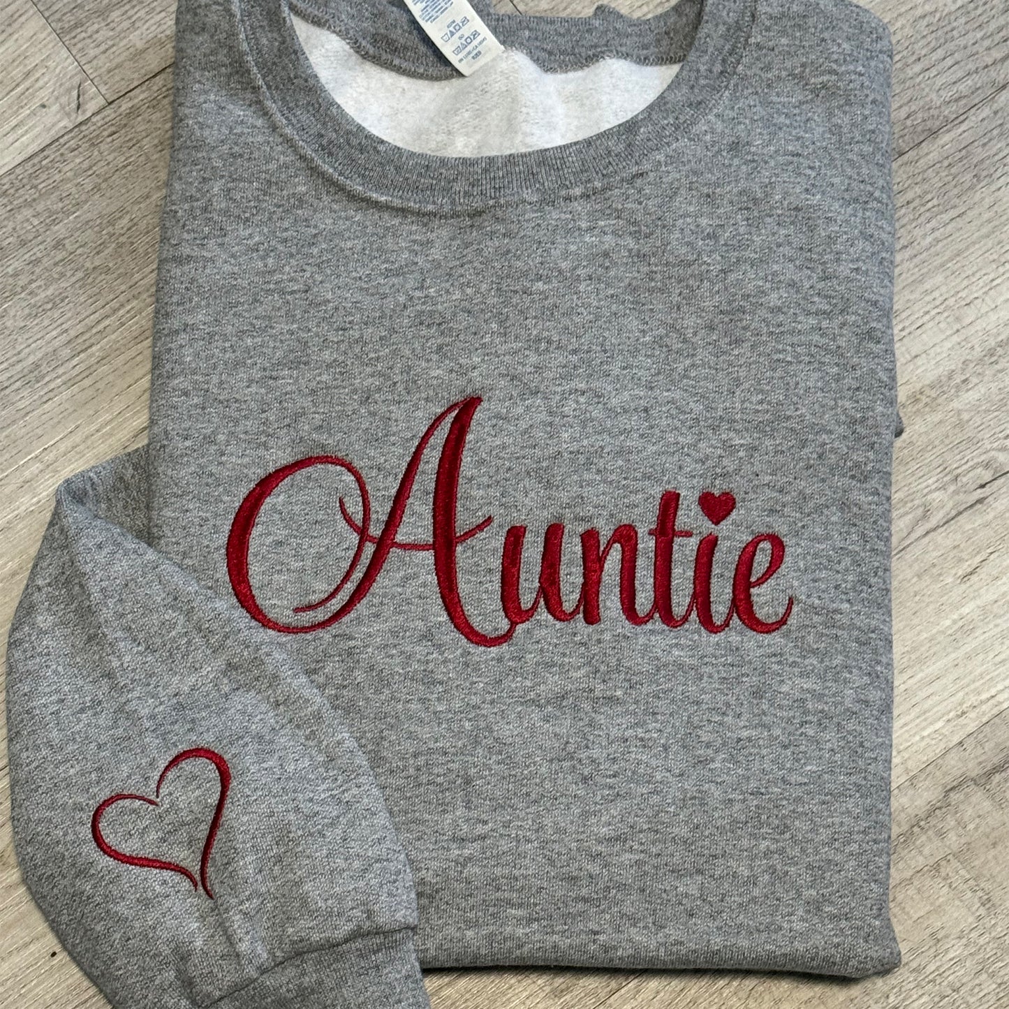 Embroidered Auntie Sweatshirt