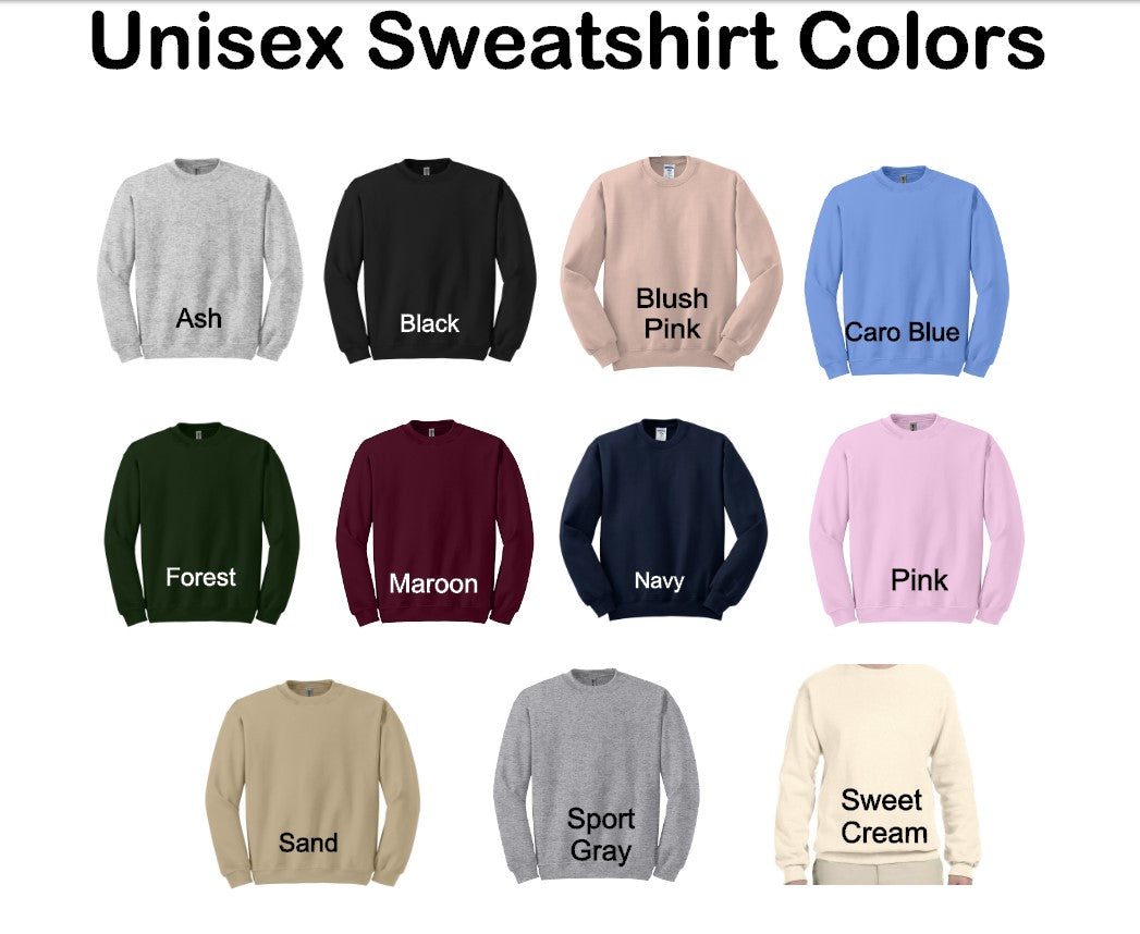 Embroidered MOM Sweatshirt with Kids names on the sleeve